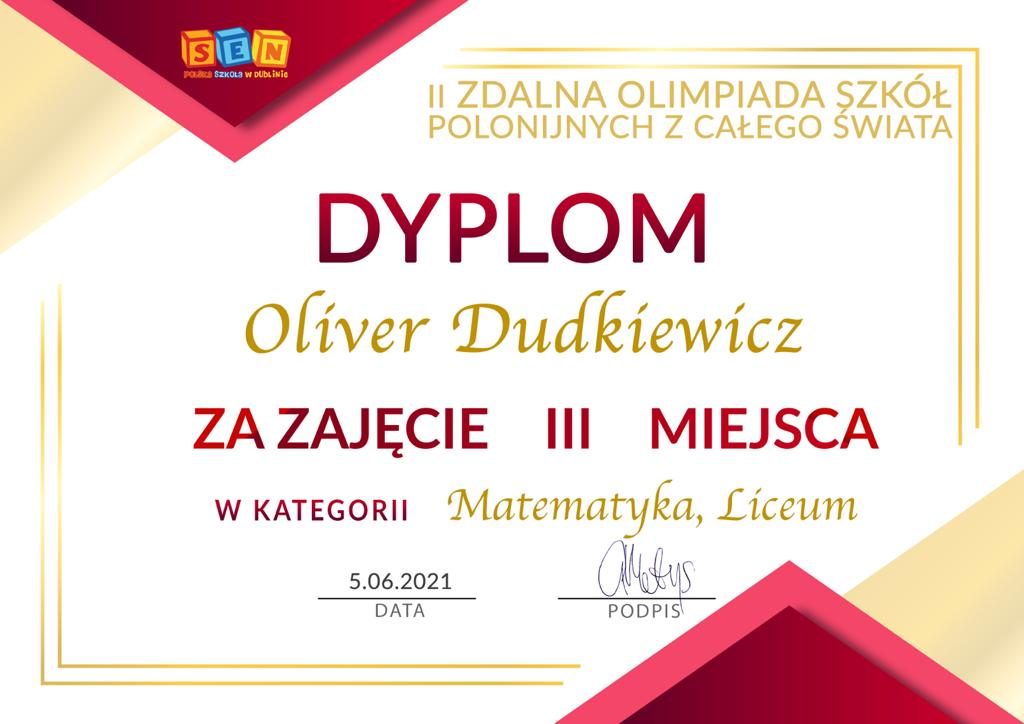 Zdobyliśmy medal na Olimpiadzie Polonijnej 1